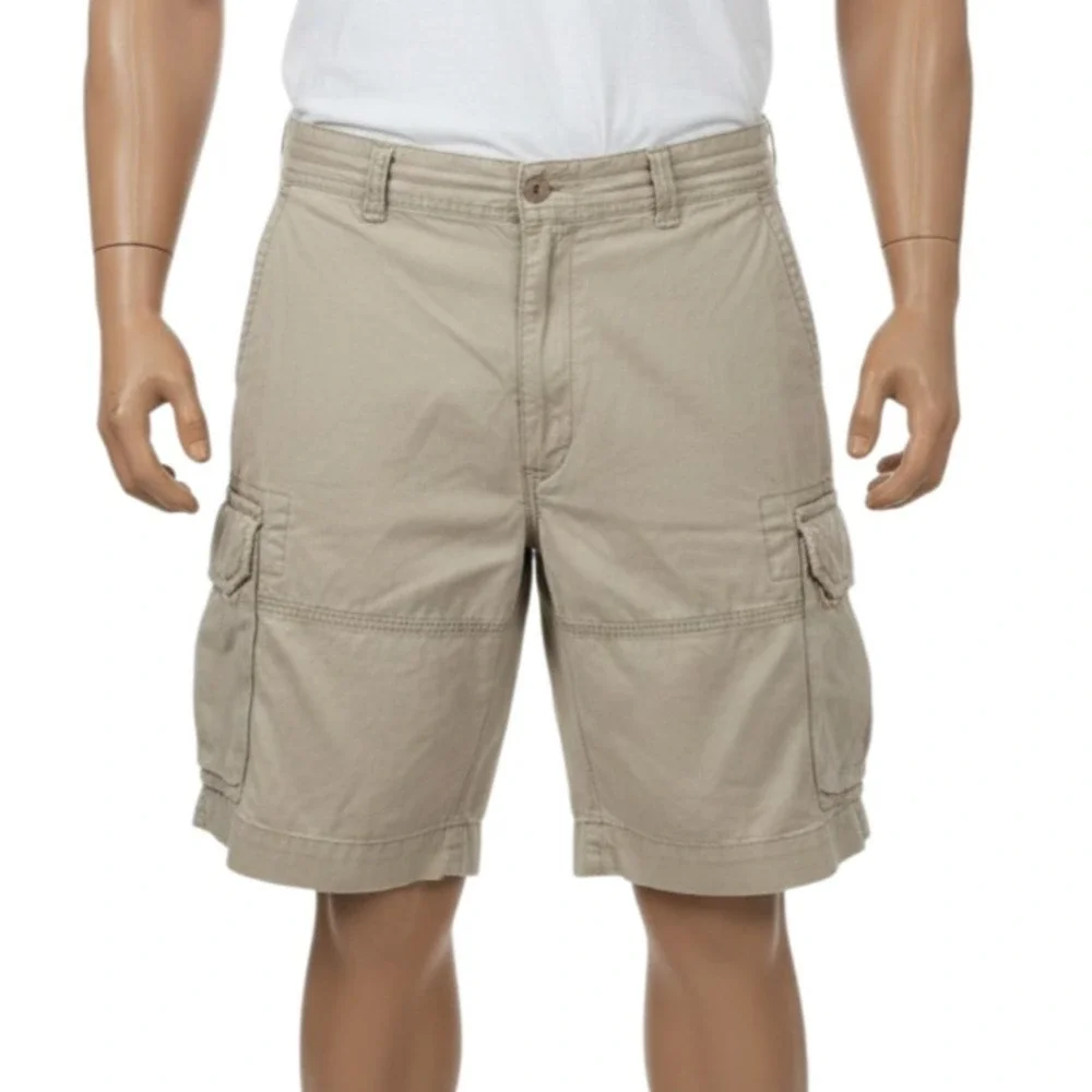 Polo RL Gellar Fatigue Cargo Shorts 42 Gray Heavyweight Military Utility Prep